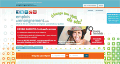 Desktop Screenshot of emploisenenseignement.com